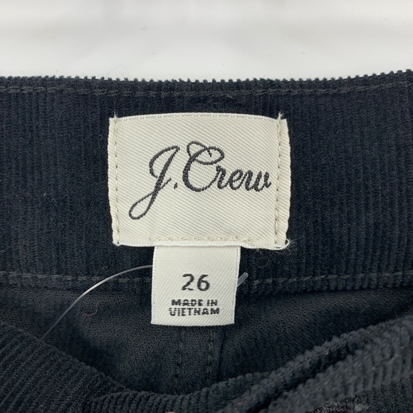 J. Crew High-Rise '90s Classic Straight Corduroy Pants in Black Sz 26 - Picture 7 of 13